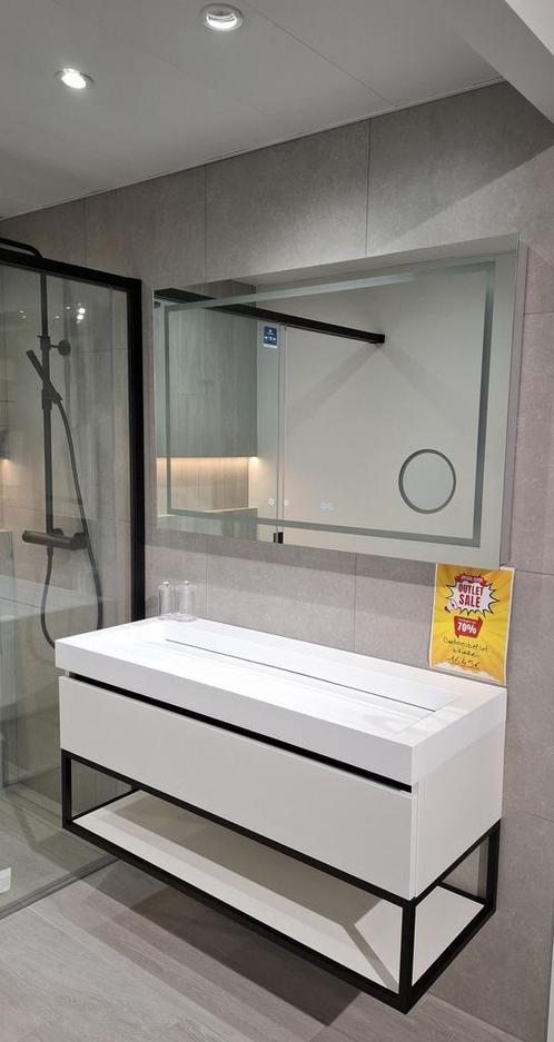 Badkamer meubel 120 cm -  Toonzaalmodel -50%, Huis en Inrichting, Badkamer | Badkamermeubels, Wastafelkast, Nieuw, 100 tot 150 cm
