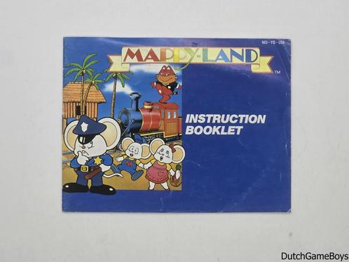 Nintendo NES - Mappy-Land - USA - Manual, Games en Spelcomputers, Games | Nintendo NES, Gebruikt, Verzenden