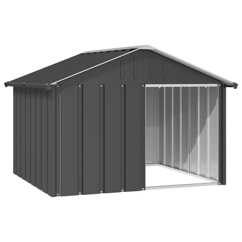 vidaXL Hondenhok 116,5x103x81,5 cm gegalvaniseerd staal, Dieren en Toebehoren, Honden-accessoires, Nieuw, Verzenden