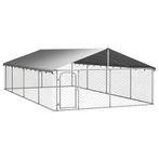 Hondenkennel voor buiten met dak 600x300x150 cm, Verzenden, Nieuw