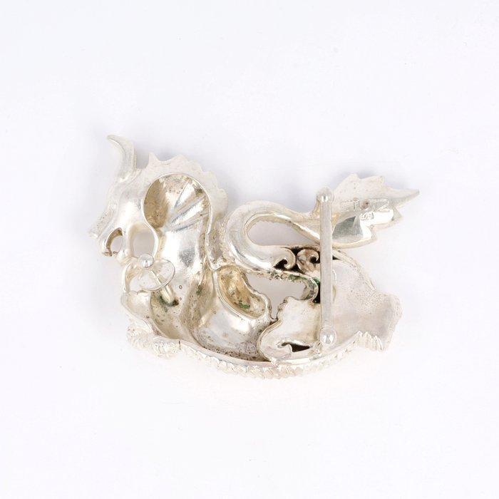 Carlee Stutz - Buckle riemgesp Dragon - Werkgereedschap, Antiek en Kunst, Antiek | Zilver en Goud