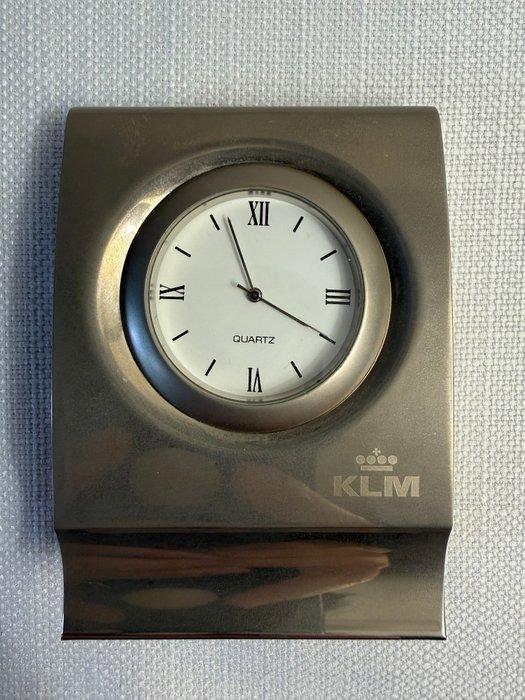 Tafelklok - KLM table clock - Staal - 1950-1960, Antiek en Kunst, Antiek | Wandborden en Tegels