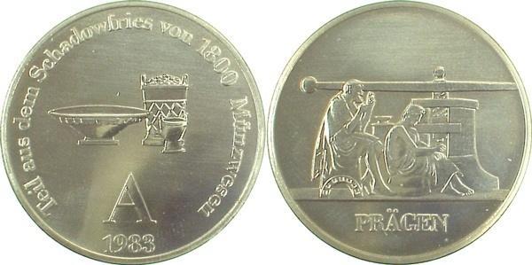 Duitsland Medaille Ddr Schadowfries Praegen 1983 A stgl, Postzegels en Munten, Penningen en Medailles, Verzenden