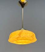 Lampe à suspendre - Laiton, Verre - Plafonnier en laiton