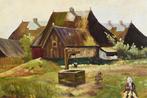 Arnold Grabone (1892-1981) - Rural scene with well - NO, Antiek en Kunst