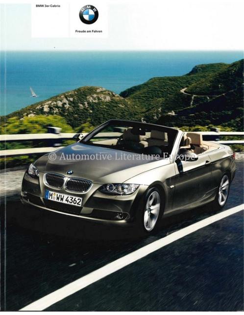 2009 BMW 3 SERIE CABRIOLET BROCHURE DUITS, Boeken, Auto's | Folders en Tijdschriften
