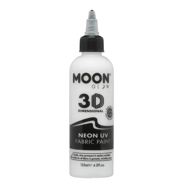 Moon Glow Neon UV Fabric Paint 125ml White 125ml, Hobby en Vrije tijd, Feestartikelen, Nieuw, Verzenden