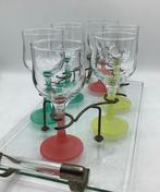 Service de boisson pour 6 - verre dépoli - Set de cocktails, Antiek en Kunst