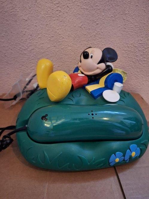 Disney Leuke Mickey Mouse - Vintage telefoon aan het strand, Verzamelen, Disney