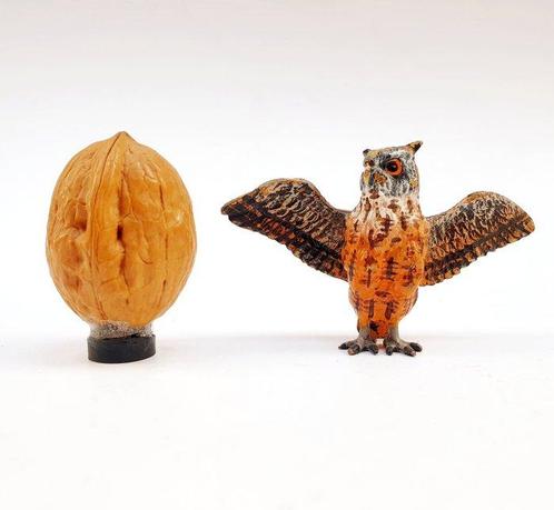 Sculpture, Grand hibou ou chouette - 4.7 cm - Bronze de, Antiek en Kunst, Antiek | Keramiek en Aardewerk