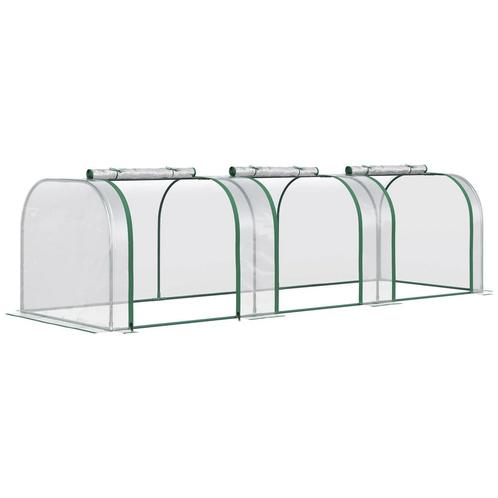 TRUUSK Foliekas 295 x 100 x 80 cm - Met Deur - Staalframe -, Tuin en Terras, Kassen, Verzenden