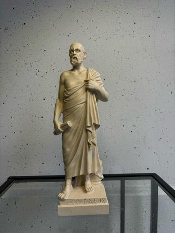 Beeld, Socrates: De Griekse Wijze Filosoof in Beeld - 31 cm, Antiek en Kunst