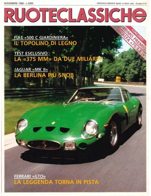 1988 RUOTECLASSICHE MAGAZINE 12 ITALIAANS, Livres, Autos | Brochures & Magazines