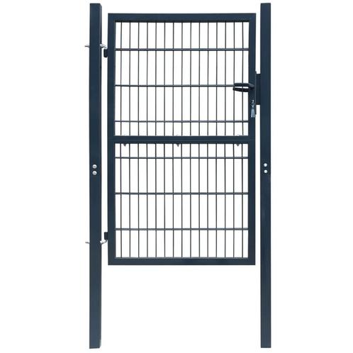 vidaXL Poort dubbelstaafmat (enkel) 106x230 cm, Tuin en Terras, Tuinpoorten, Nieuw, Verzenden