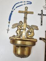 Crucifix (6) - messing, legering, ... - 1900-1910, Antiek en Kunst