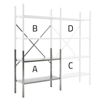 Modulaire legbordstelling module A, Ophalen of Verzenden