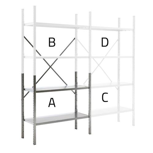 Modulaire legbordstelling module A, Zakelijke goederen, Kantoor en Winkelinrichting | Magazijn, Stelling en Opslag, Ophalen of Verzenden