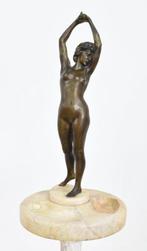 Lányi Dezs (1879-1951) - sculptuur, Stretching woman - 69