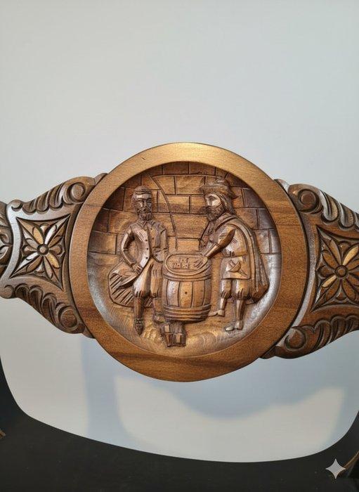 Textiel - 80 cm - 57 cm - Neo-gotisch Curule Chair, Antiek en Kunst, Antiek | Overige Antiek