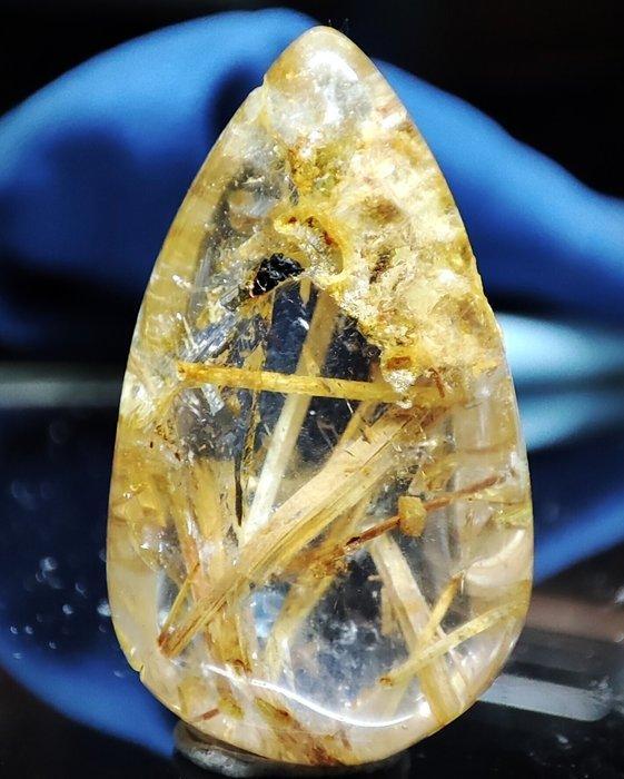 Prachtig zeer zeldzaam natuurlijk goud rutielkwarts kristal, Collections, Minéraux & Fossiles