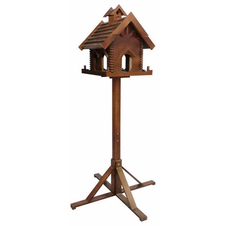 Voederhuis op Voet Moscow II Bruin 186x70x70cm, Tuin en Terras, Vogelhuisjes en Vogelbaden, Nieuw, Ophalen of Verzenden