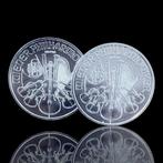 Oostenrijk. 2 x 1 Oz 999 Silver 1½ Euro Coins (Vienna