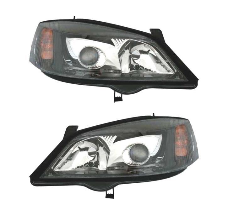 PHARES XÉNON POUR OPEL ASTRA G 97-04 FOND NOIR, Auto-onderdelen, Verlichting, Verzenden