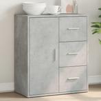 vidaXL Dressoir 60x31x70 cm bewerkt hout betongrijs, Verzenden, Nieuw