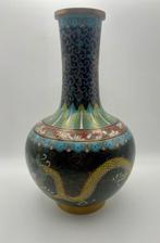 Service de boisson (8) - Émail, Métal - Dragon en émail