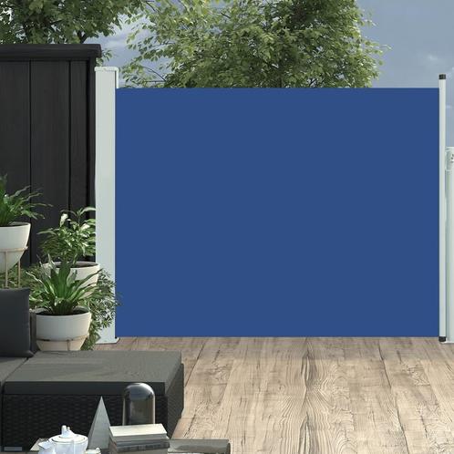 vidaXL Tuinscherm uittrekbaar 140x500 cm blauw, Jardin & Terrasse, Parasols, Envoi
