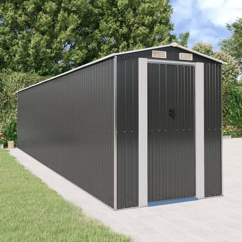 vidaXL Abri de jardin Anthracite 192x855x223 cm Acier, Tuin en Terras, Tuinhuizen, Verzenden