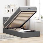 vidaXL Bed poef met matras en LEDs stof 80x200 cm, Huis en Inrichting, Slaapkamer | Bedden, Verzenden, Nieuw