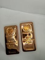 2 barrettes de 1 kilogramme de cuivre .999 Germania Mint.