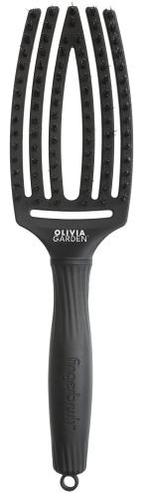Olivia Garden Fingerbrush Combo Full Black Medium (Kammen), Handtassen en Accessoires, Uiterlijk | Haarverzorging, Nieuw, Verzenden