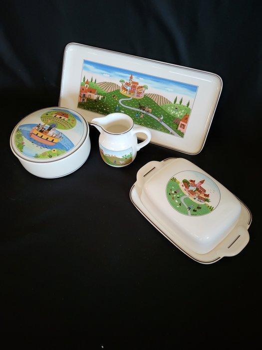 Villeroy & Boch - Laplau - Tafelservies (4) - Design Naif -, Antiek en Kunst, Antiek | Meubels | Tafels