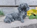 Statue, beautiful finished statue dachshund long hair - 25