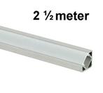 LED Profiel 2,5 meter - 45 graden, Verzenden