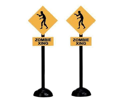 Lemax - Zombie Crossing -  Set Of 2, Divers, Noël, Neuf, Envoi