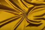 Glanzende stof goud - Polyester stof 15m op rol, Nieuw, Verzenden
