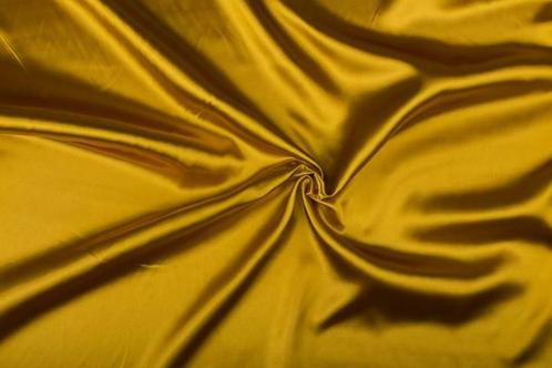 Glanzende stof goud - Polyester stof 15m op rol, Hobby en Vrije tijd, Stoffen en Lappen, Verzenden