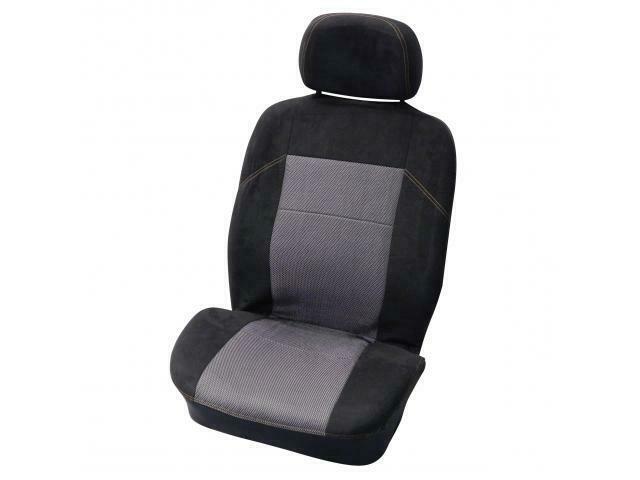 Stoelhoesset Suede 4-Delig Zwart, Auto-onderdelen, Interieur en Bekleding, Ophalen of Verzenden