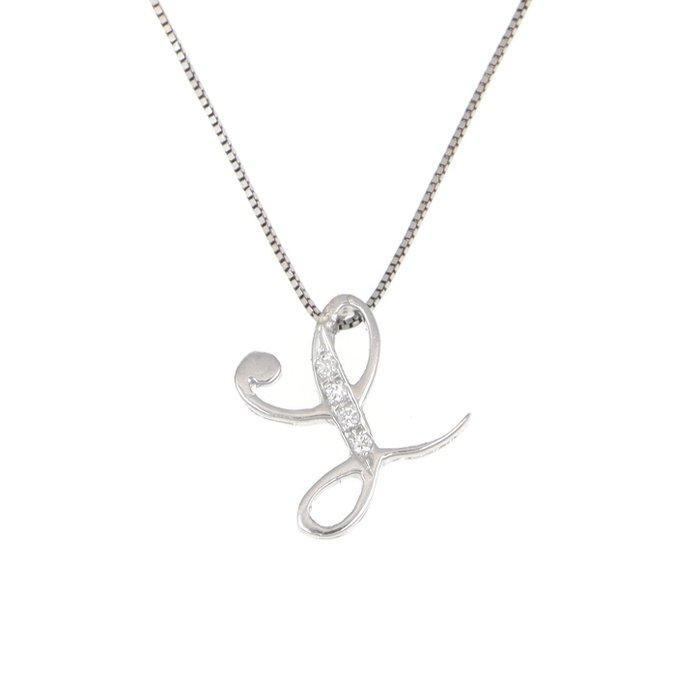 Zonder Minimumprijs - Halsketting - 18 karaat Witgoud, Handtassen en Accessoires, Kettingen