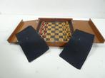 Victorian Antique Travel jeu déchecs coffret Acajou gout