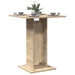 vidaXL Bistrotafel 60x60x75 cm bewerkt hout sonoma, Huis en Inrichting, Verzenden, Nieuw