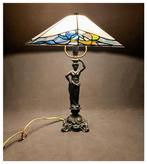 Tafellamp - Tiffany-stijl - achthoekige koepel - Gekleurd