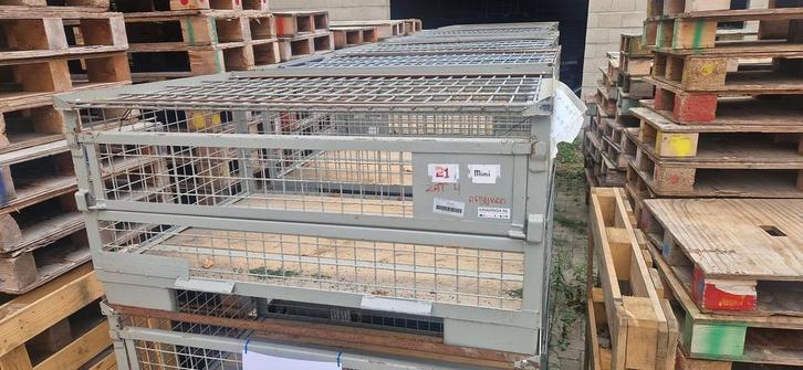 Gaascontainer 1240x835x630mm 1 klep lange zijde grijs, Doe-het-zelf en Bouw, Palletwagens en Pompwagens, Ophalen of Verzenden