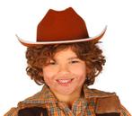 Bruine Cowboy Hoed Kind, Verzenden, Nieuw