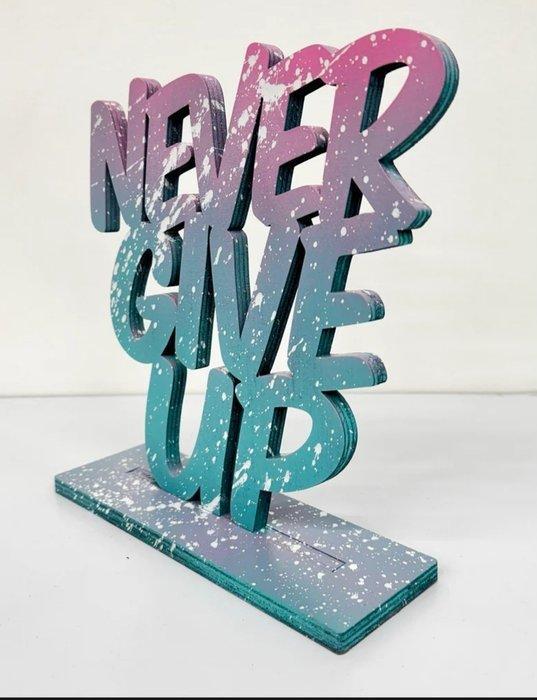 Aiiroh (XX) - Never give up, Antiek en Kunst, Kunst | Designobjecten