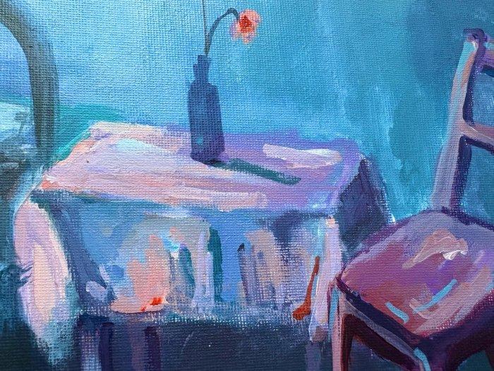 Meri Edigar - The Blue Room - No Reserve, Antiek en Kunst, Kunst | Schilderijen | Klassiek