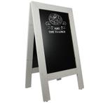 Krijtstoepbord Steigerhout Wit 75x135 cm, Zakelijke goederen, Verzenden